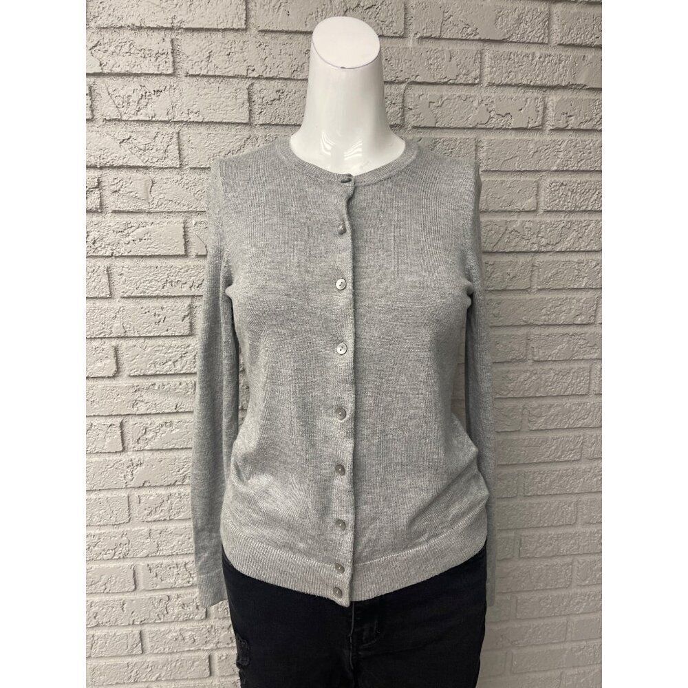 Charter Club Women Gray Long Sleeve Sweater Size S